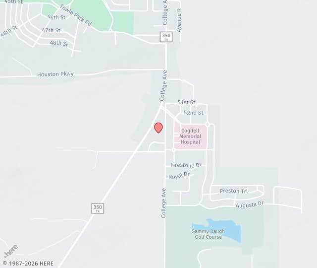 Location Map: 1700 Cogdell Blvd Snyder, TX 79549